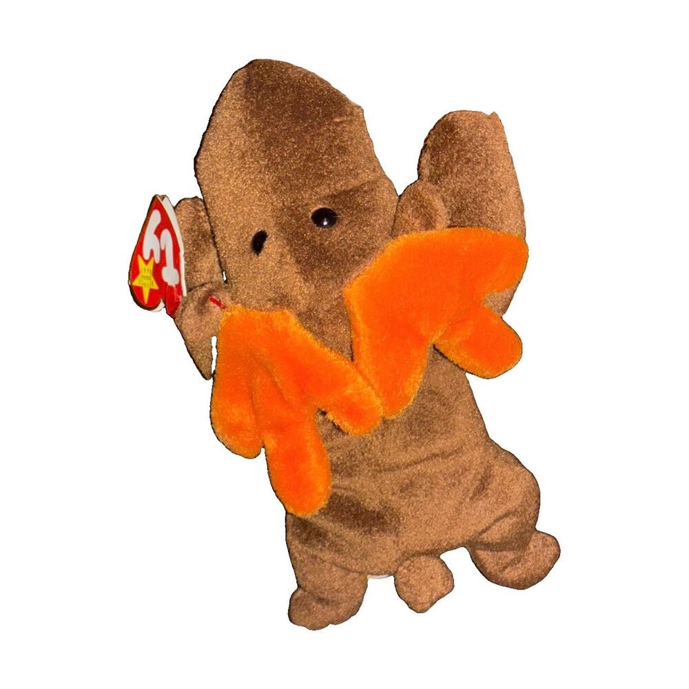 Ty Beanie Babies Chocolate Brown Moose Plush, Vintage 1993
